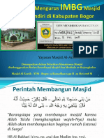 Pengalaman Mengurus IMBG Masjid Di Kabupaten Bogor - Seminar Masjid BKM Bojongkulur