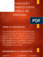 Convención Interamerica Sobre El Tráfico de Menores