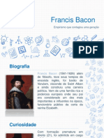 Francis Bacon: Empirismo Que Contagiou Uma Geração
