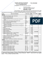 National Institute of Nutrition: (Indian Council of Medical Research) Tarnaka, HYDERABAD-500 007