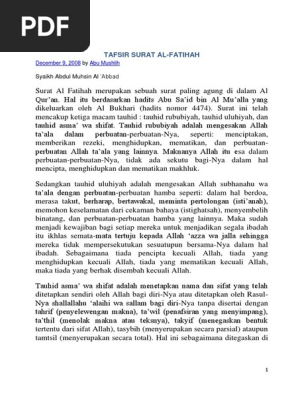 Tafsir Surah Al Fatihahdocx