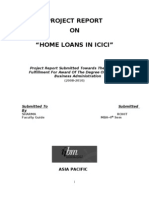 ICICI Home Loans Project Report