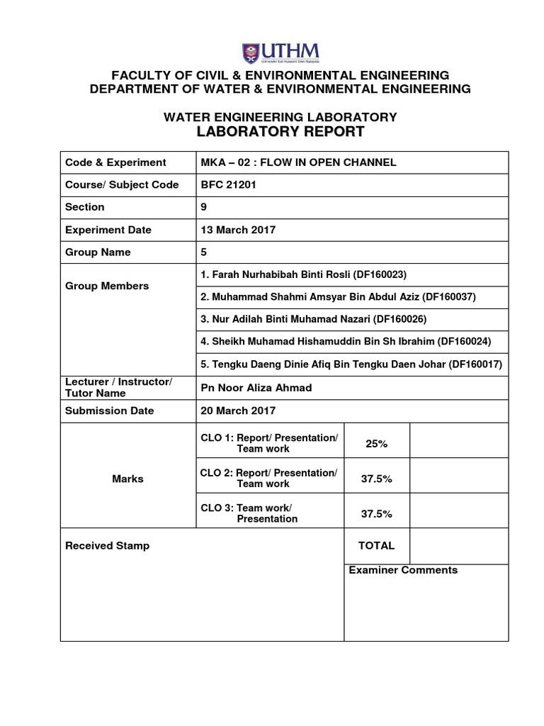 Open Channel Flow and Hydraulic Jumps | PDF | Hydrology | Transparent ...