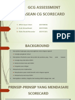 GCG Assessment Asean CG Scorecard