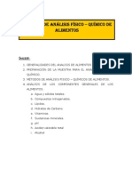 Analisis Fisicoquimicos de Los Alimentos