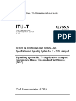 ITU BICC Signalling Standard for Bearer Independent Call Control