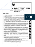 Vestibular de Inverno Acafe 2017 - Medicina