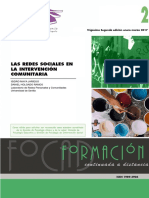 Redes Sociales en Intervencion Comunitaria PDF