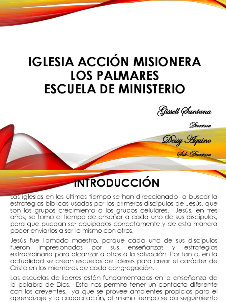 Escuela de Liderazgo en Acción Misionera | PDF | Liderazgo | Cristo ...