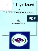 Jean François Lyotard la fenomenologia