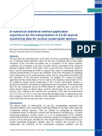 A numerical statistical method application experience for the interpretation of Со-60 special monitoring data for nuclear power-plant workers