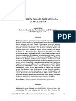 ID Hubungan Agama Dan Negara Di Indonesia PDF