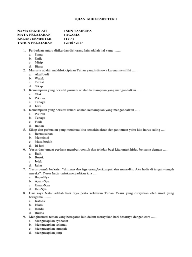 Soal Mtcna 2021