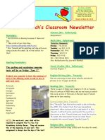 5th grade newsletter-week of 5