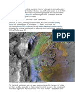 There Are Many Interesting Rock and Mineral Outcrops On Mars Where We Would Like To Search For Fossils