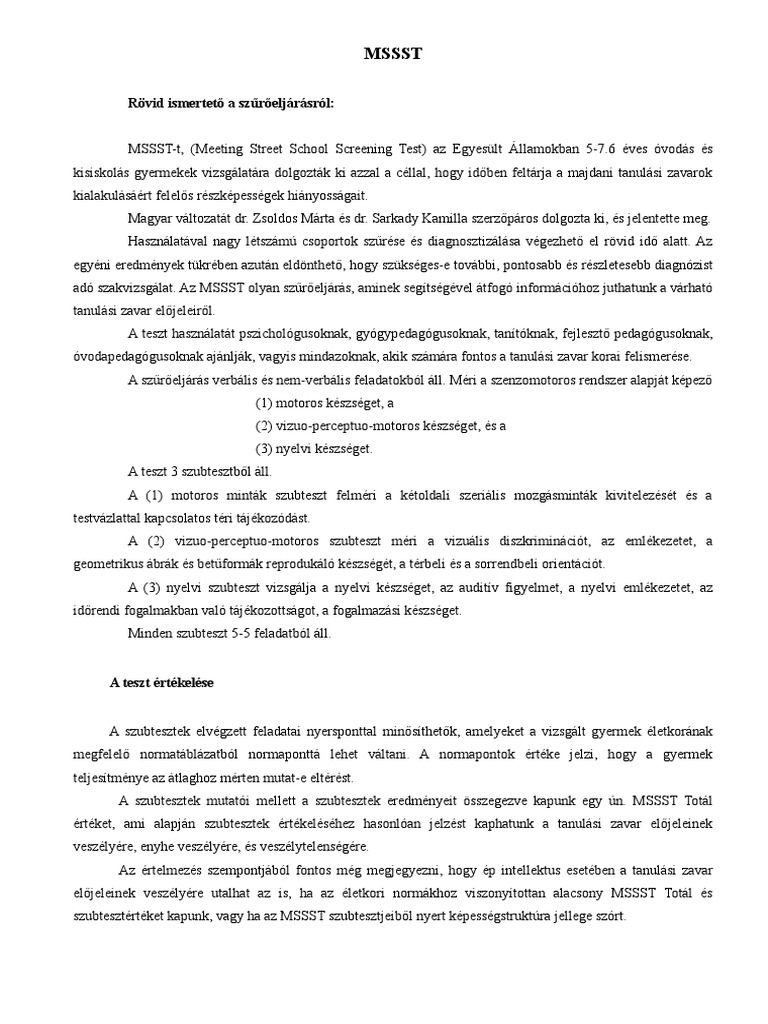 MSSST | PDF