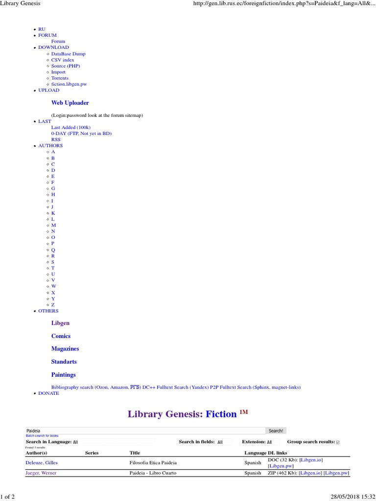 Library Genesis | PDF | Websites | Hypertext