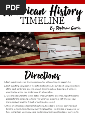 American History Timeline