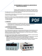289114850 Reconocimiento de Instrumentos y Equipos de Laboratorio de Circuitos Electricos II