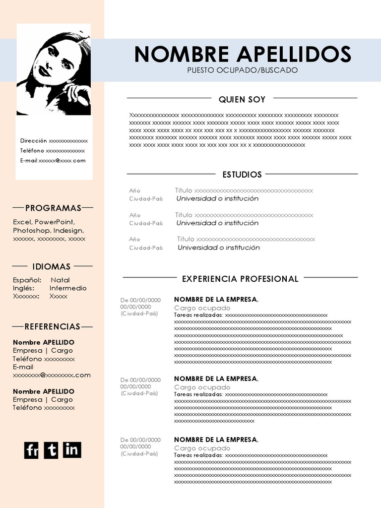 What to include in a resume image