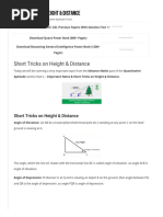 Short Tricks On Height & Distance - GovernmentAdda