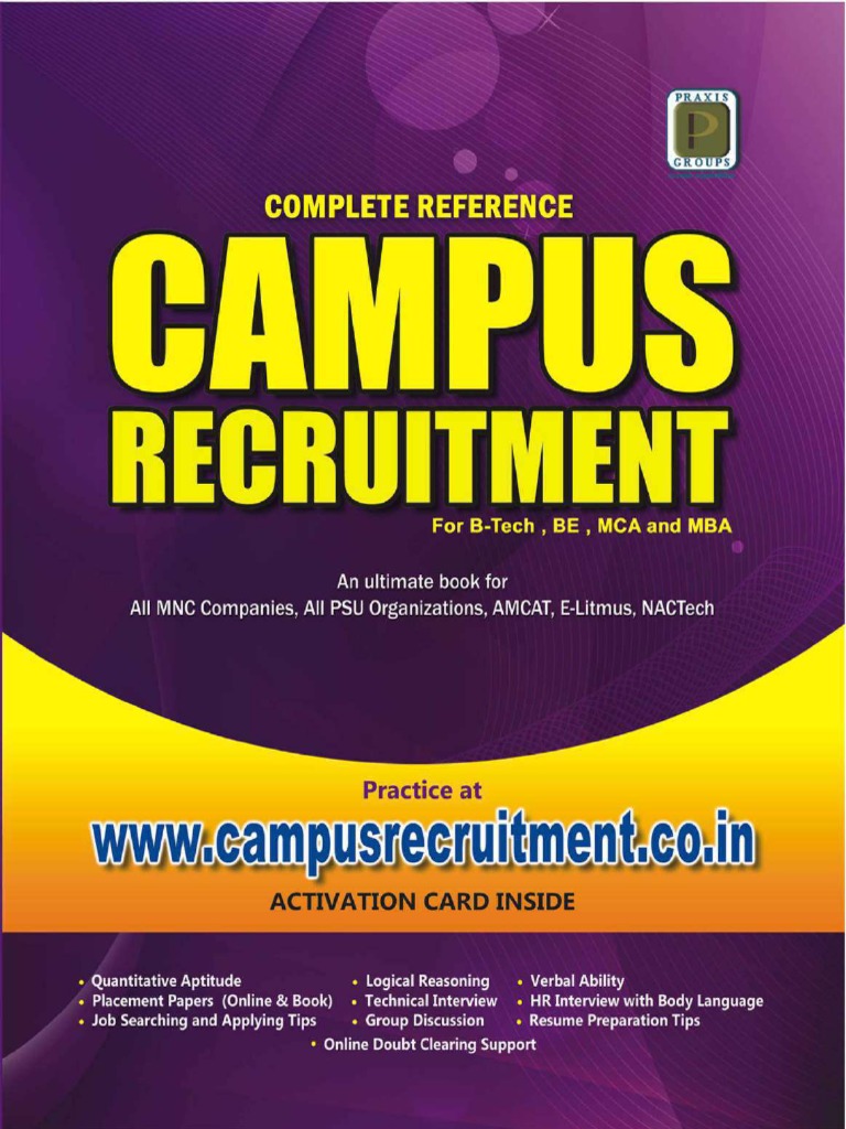 Campus Recruitment Reference Guidebook | PDF | Numbers | Rational 