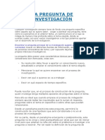 10 - La Pregunta de Investigación