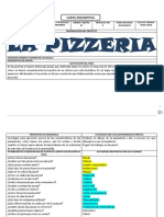 Carta Descriptiva. La Pizzeria