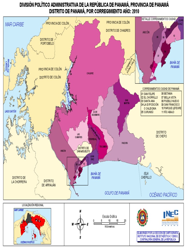 División Política de Panamá