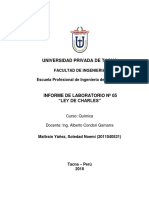 Informe de Laboratorio 05 - Química