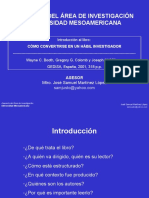 Asesoría Del Área de Investigación Universidad Mesoamericana