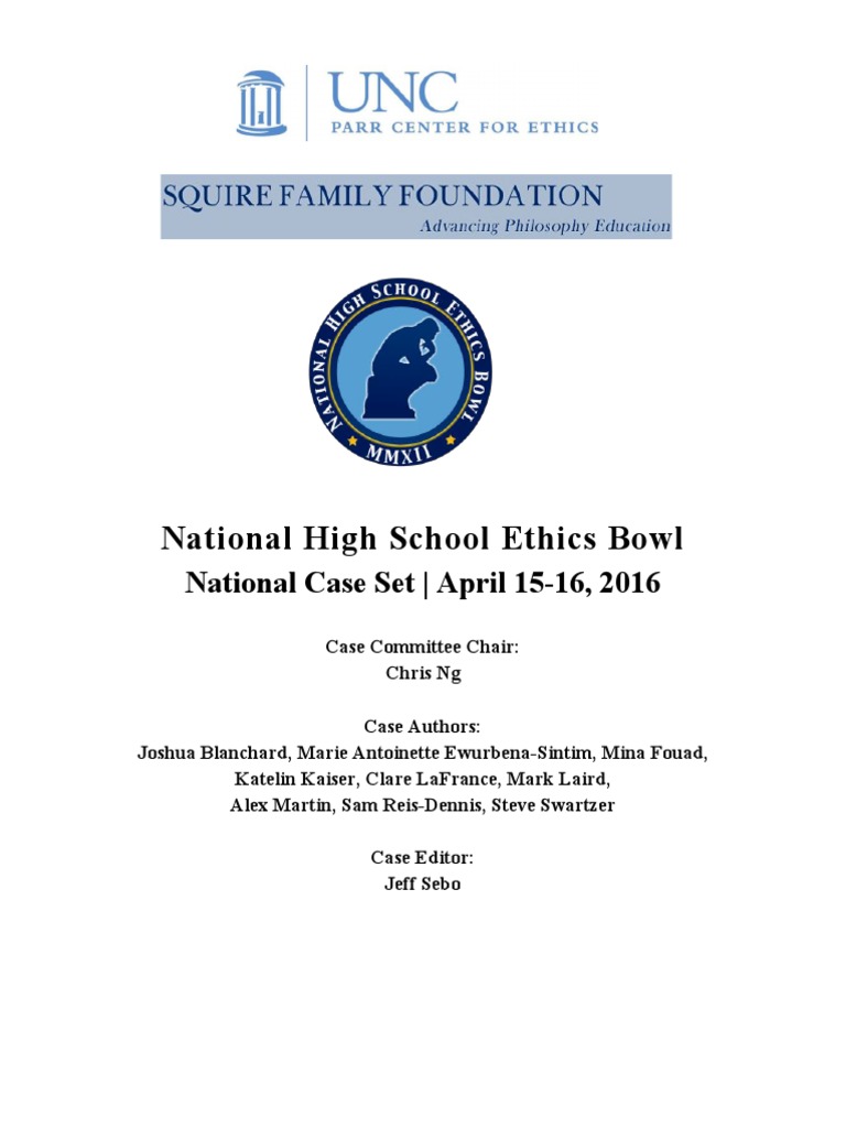 National Ethics Bowl Cases PDF Prison Islamic State Of Iraq And
