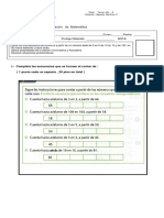 Evaluación de Matemática