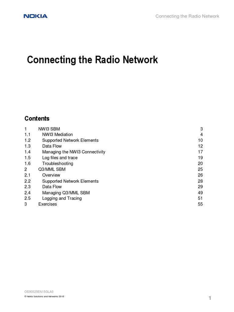 05 OS90525EN15GLA0 Connecting The Radio Network | PDF | Common Object ...