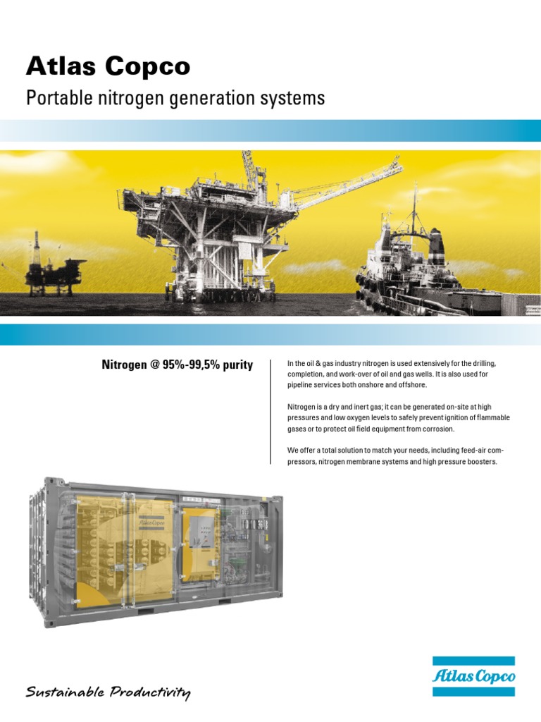 Portable Nitrogen Generation Systems 2935 9490 00 Pdf Atmosphere Of