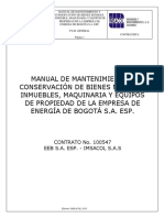 Manual de Mantenimiento General Empresa de Energía de Bogotá S.A Esp PDF