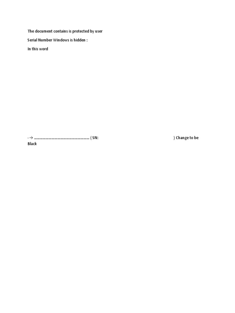 Hardware Serial Number Windows 10