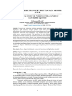 Kajian Numerik Transport Polutan Pada Akuifer Jenuh: Numerical Study of Pollutant Transport in Saturated Aquifer