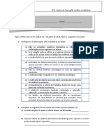 Teste de Avaliação Sobre Violência Doméstica