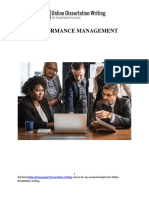 A Sample Report On Performance Management in An Organization