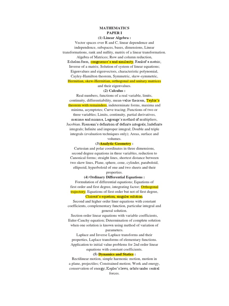Comprehensive Mathematics Curriculum Overview | PDF | Equations | Integral