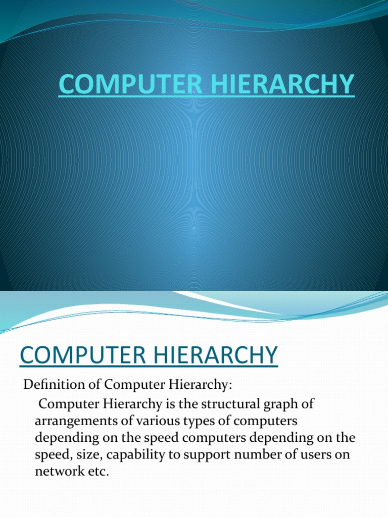 Computer Hierarchy