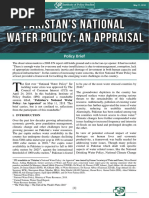 Download Pakistans National Water Policy An Appraisal by Institute of Policy Studies SN380439421 doc pdf