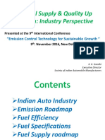 BS VI Fuel Supply & Quality Up Gradation: Industry Perspective