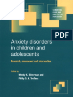 (Cambridge Child and Adolescent Psychiatry) Wendy K. Silverman, Philip D. a. Treffers-Anxiety Disorders in Children and Adolescents_ Research, Assessment and Intervention -Cambridge University Press ( (1)