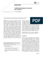 Clinical Predictors and Differential Diagnosis of Posterior Reversible Encephalopathy Syndrome