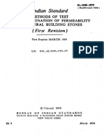 METHODS OF TEST FOR DETERMINATION OF PERMEABILITY OF NATURAL BUILDING STONES