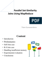 Efficient Parallel Set-Similarity Joins Using Mapreduce: Tilani Gunawardena