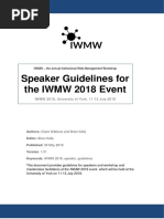 IWMW 2018 Speaker Guidelines