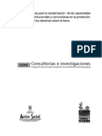 Guía para la caraterización de las capacidades institucionales y comunitarias en la protección de los derechos sobre la tierra